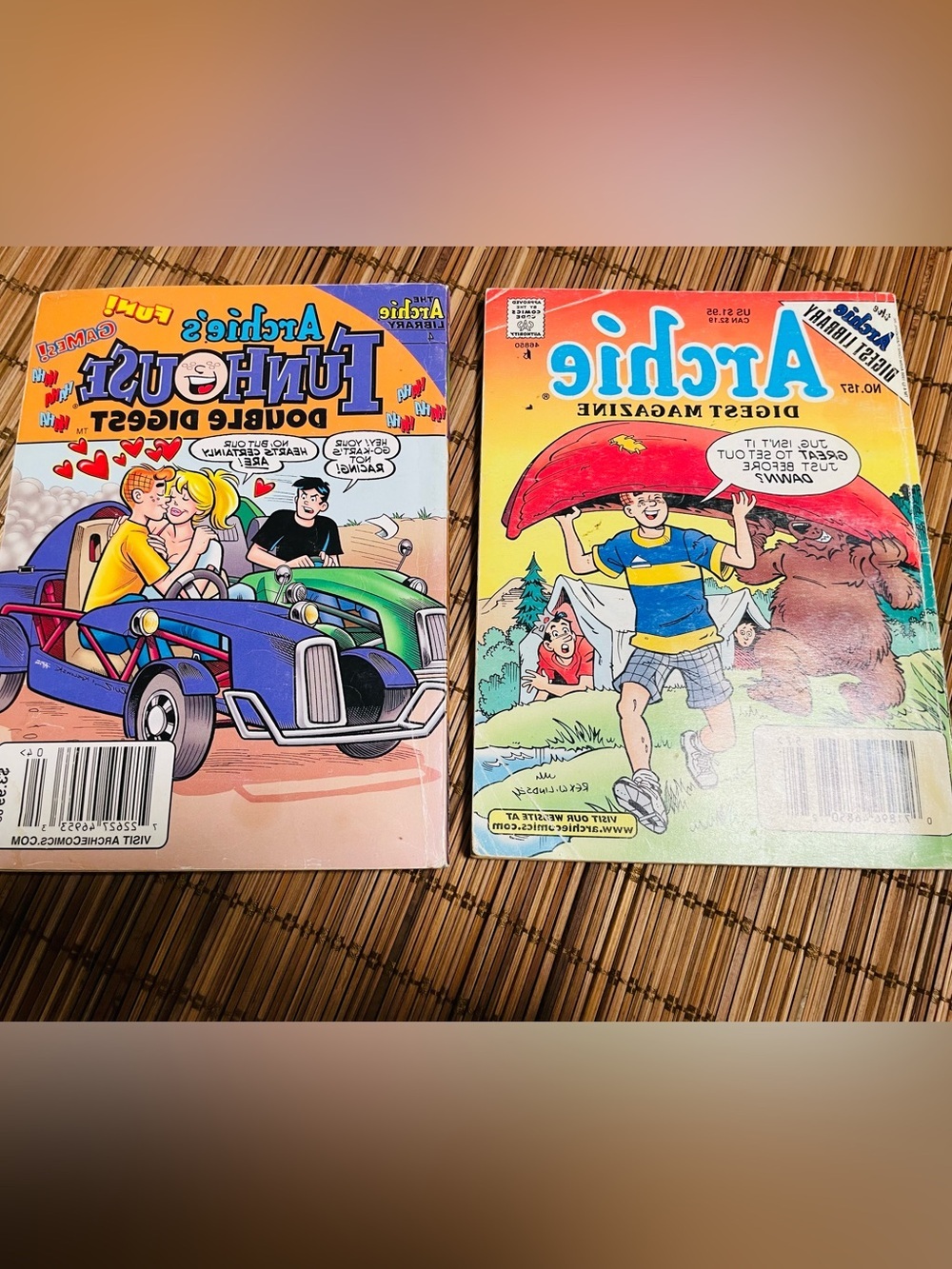 Archie Comics Digest Lot of 2 - Funhouse Double Digest #4 & Archie Digest #157